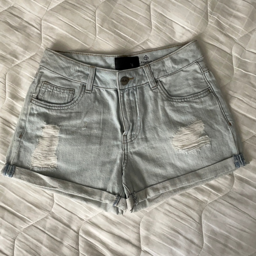 dotti Distressed Denim Shorts